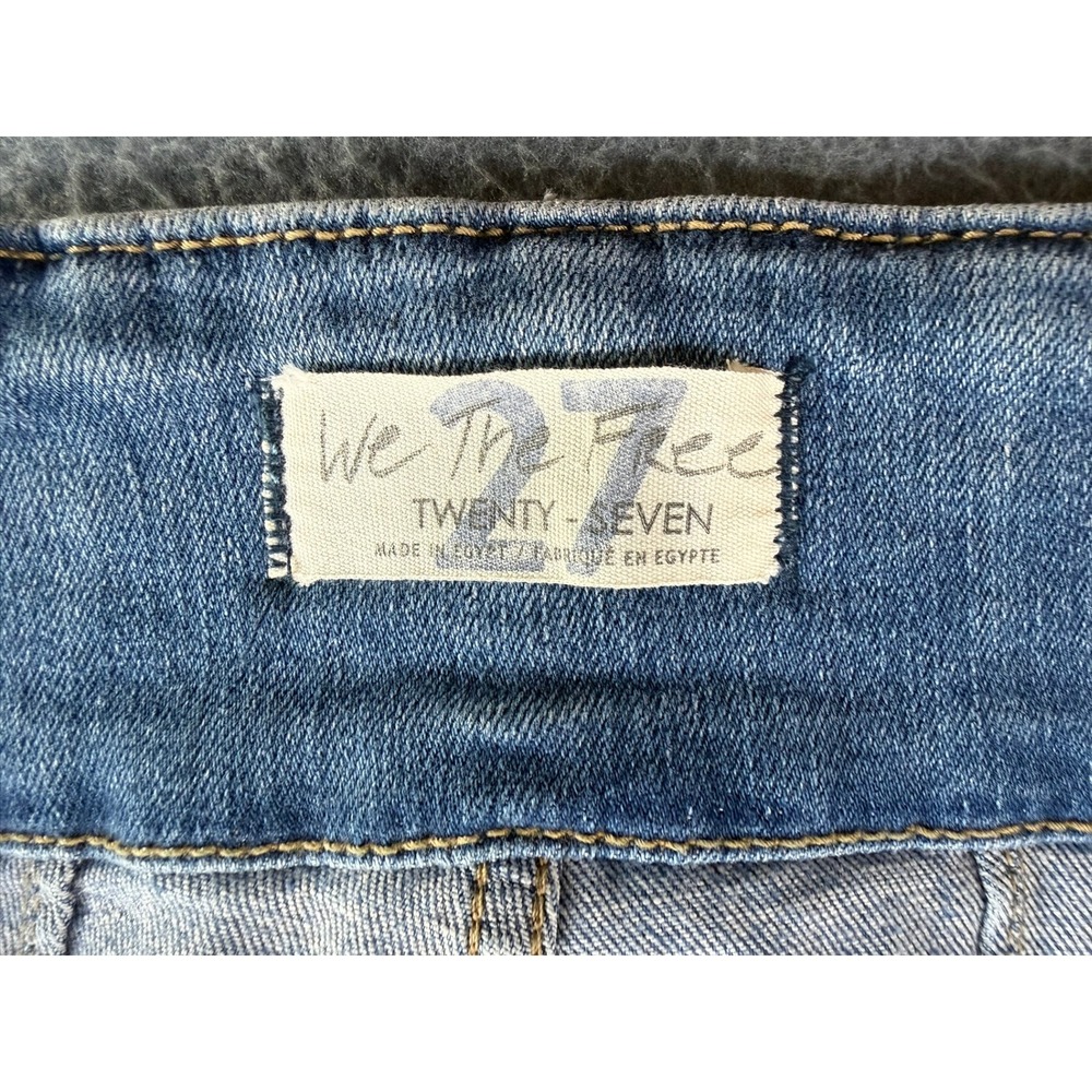 We The Free Free People High Rise Flare Jeans Light Wash Size 27 Bell Bottoms - Picture 6 of 8